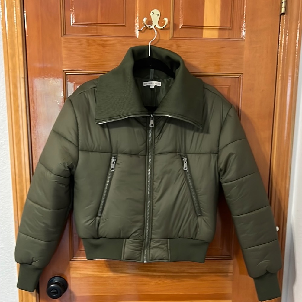 Sincerely Jules Olive Green Puffer Jacket
